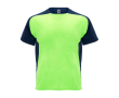 Kids’ two-tone sports T-shirt, 140 g/m2, Roly Bugatti colour neon green