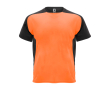 Kids’ two-tone sports T-shirt, 140 g/m2, Roly Bugatti colour neon orange
