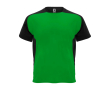 Kids’ two-tone sports T-shirt, 140 g/m2, Roly Bugatti colour tropical green