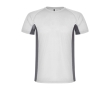 Children's two-tone polyester sports t-shirt, 140 g/m2, Roly  colour white