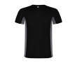 Children's two-tone polyester sports t-shirt, 140 g/m2, Roly  colour black