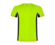 Children's two-tone polyester sports t-shirt, 140 g/m2, Roly  colour neon green