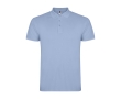 Children’s piqué-knit 100% cotton polo shirt, 200 g/m², Roly colour light blue