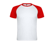 Kids’ two-tone sports T-shirt,140 g/m2, Roly Indianapolis colour red
