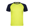Kids’ two-tone sports T-shirt,140 g/m2, Roly Indianapolis colour yellow