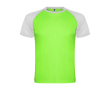 Kids’ two-tone sports T-shirt,140 g/m2, Roly Indianapolis colour neon green