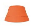 Sun hat in different colours made of cotton for beach holidays colour orange