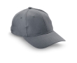 6-panel brushed cotton cap colour grey