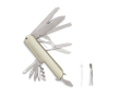 Multifunctional metal pocket knife, 13 functions colour silver