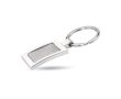 High-gloss chrome-plated keyring colour shiny silver