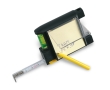 Multifunctional tape measure, spirit level, notepad, pen, 2 m colour black
