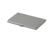 Chrome-plated business card holder colour matt silver