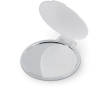 Pocket mirror in plastic housing for promotions colour transparent white