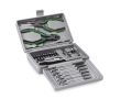 Tool box with practical tools, (25 pieces) colour silver