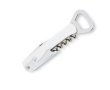 Waiter's knife with stainless steel laser engraving for events colour white