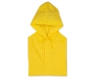PVC raincoat with hood and press studs colour yellow
