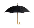 Automatic umbrella with pole, tips and crown of wood, Ø 104 colour black