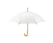 Automatic umbrella with pole, tips and crown of wood, Ø 104 colour white