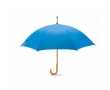 Automatic umbrella with pole, tips and crown of wood, Ø 104 colour royal blue