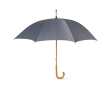 Manual umbrella with pole, tips and crown, Ø 104 colour grey