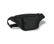 Bum bag with card pocket, made of 600D polyester colour black