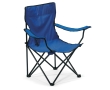 Folding camping chair made of polyester colour blue