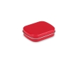 Peppermints in a metal box for promotions colour red
