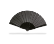 Paper fans in bright colours for summer events, printable colour black