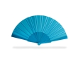 Paper fans in bright colours for summer events, printable colour blue