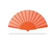 Paper fans in bright colours for summer events, printable colour orange