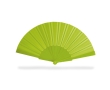 Paper fans in bright colours for summer events, printable colour lime