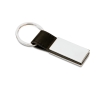 Classic metal plate keyring for promotions colour black