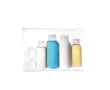 Toiletry bag with 6 empty bottles for travel colour transparent