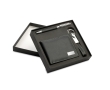 Gift set with pen, keyring and wallet colour black