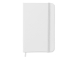 DIN, notebook with soft PU cover and lined paper, A5 colour white