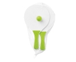 Beach tennis wooden racket and ball for holidays colour lime