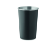 Reusable recycled stainless steel cup with 350ml capacity colour black
