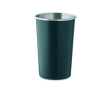 Reusable recycled stainless steel cup with 350ml capacity colour navy-blue