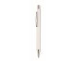 Pen made of recycled paper with blue ink colour white