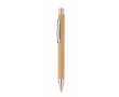 Pen made of recycled paper with blue ink colour beige