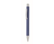 Pen made of recycled paper with blue ink colour royal blue
