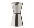 Stainless steel measuring cup in 25 and 40 ml colour matt silver