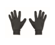 Tactile promotional gloves with a sporty look for tech use colour black