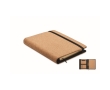 Foldable cork notebook and ballpoint pen, A5 colour beige
