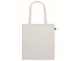 Cotton tote bag with long handles, fairtrade, 140 g/m2 colour white