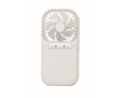 Foldable fan for desk or mobile phone with 4 modes colour white