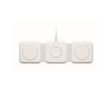 Foldable wireless charging station with 3 charging points, 15W colour white