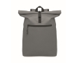 Polyester padded roll top laptop backpack, 15'' colour dark grey
