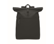 Polyester padded roll top laptop backpack, 15'' colour black
