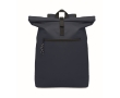 Polyester padded roll top laptop backpack, 15'' colour blue